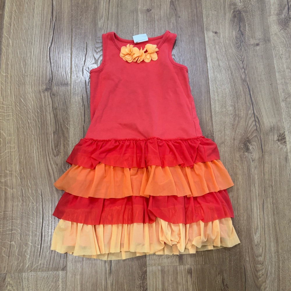Hanna Andersson Ruffle Floral Tank Dress